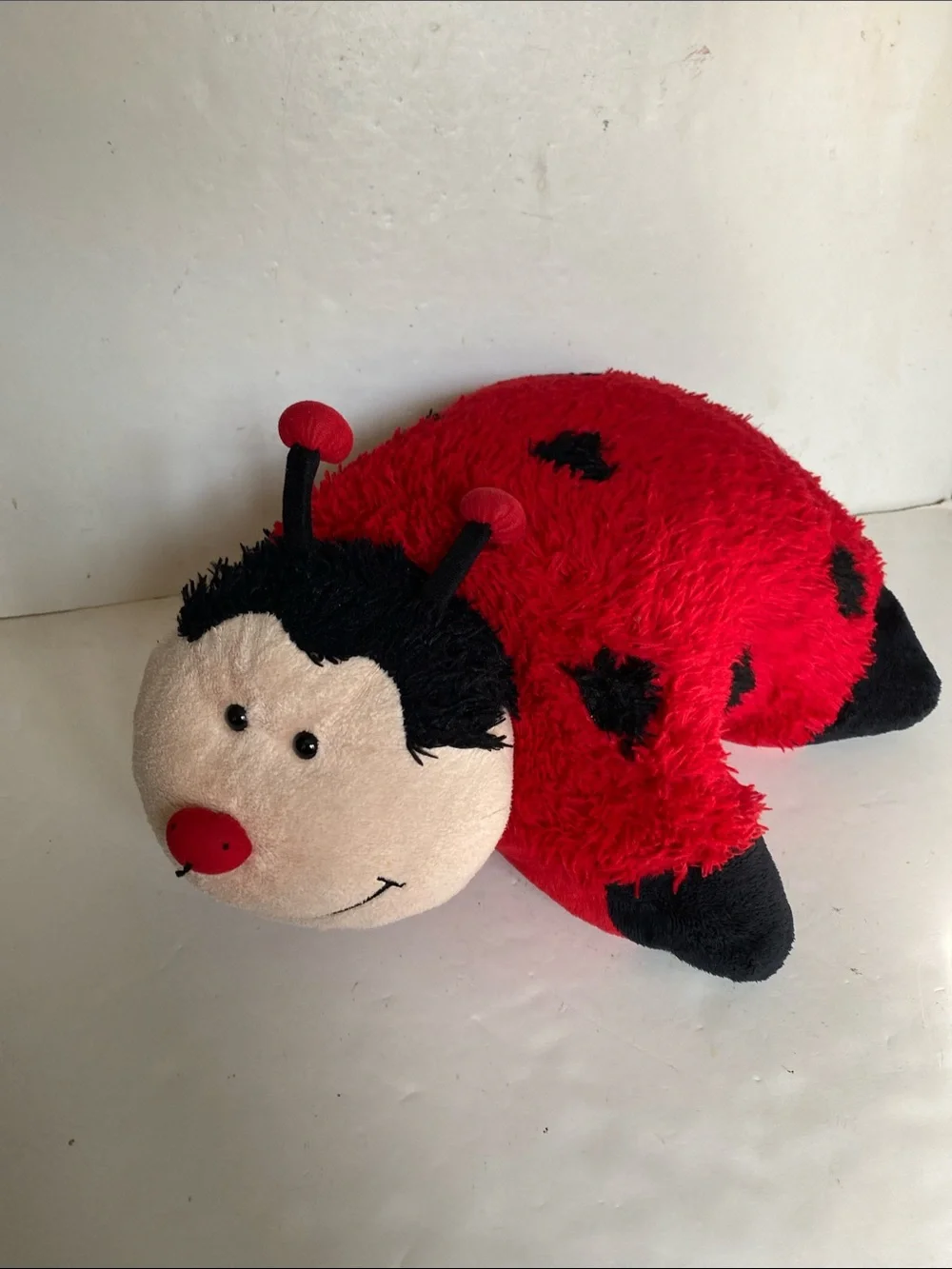 Pillow Pets Rare Retired Ms. Ladybug Folding Plush Pillow